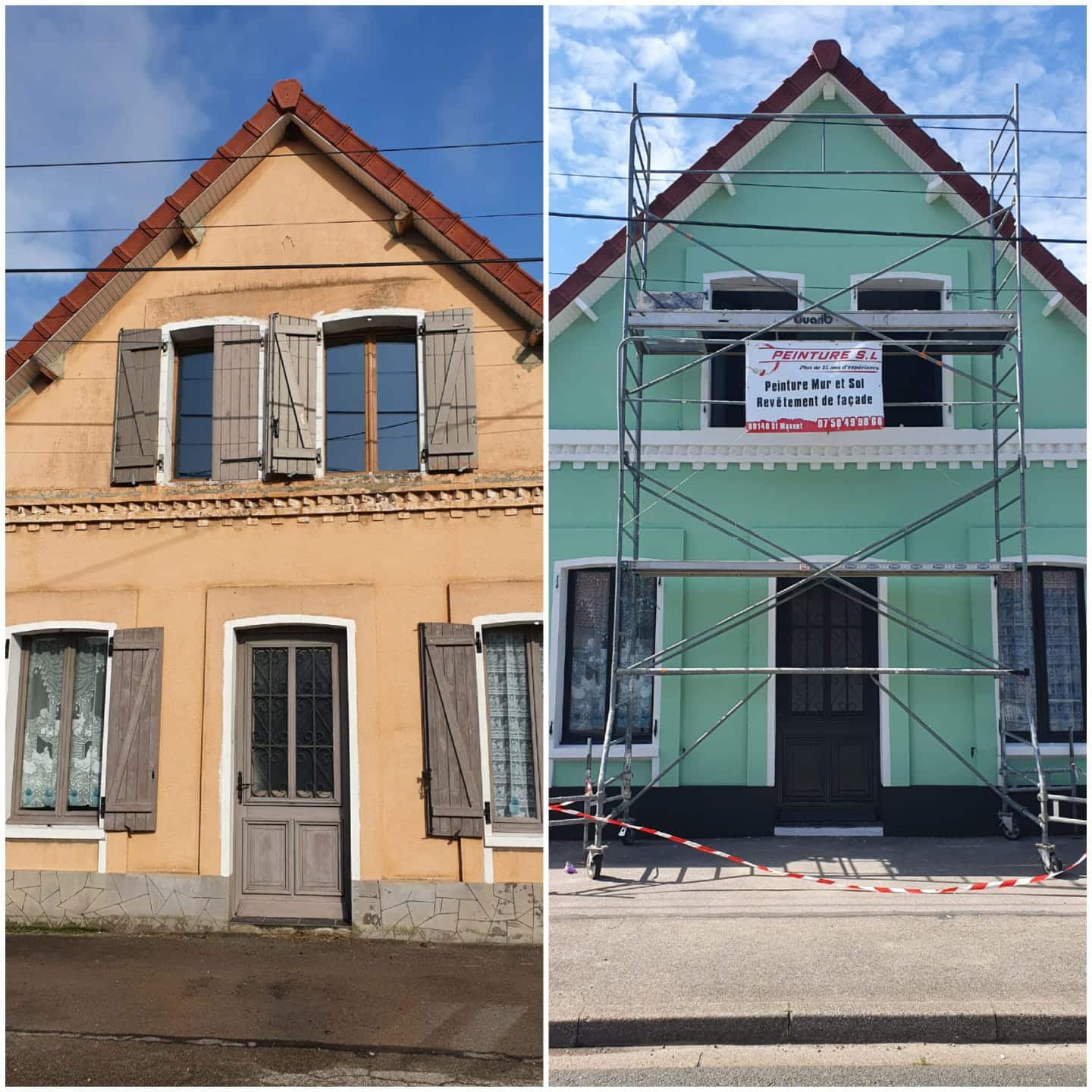 Ravalement de façade à Blangy-sur-Bresle - Peinture S.L